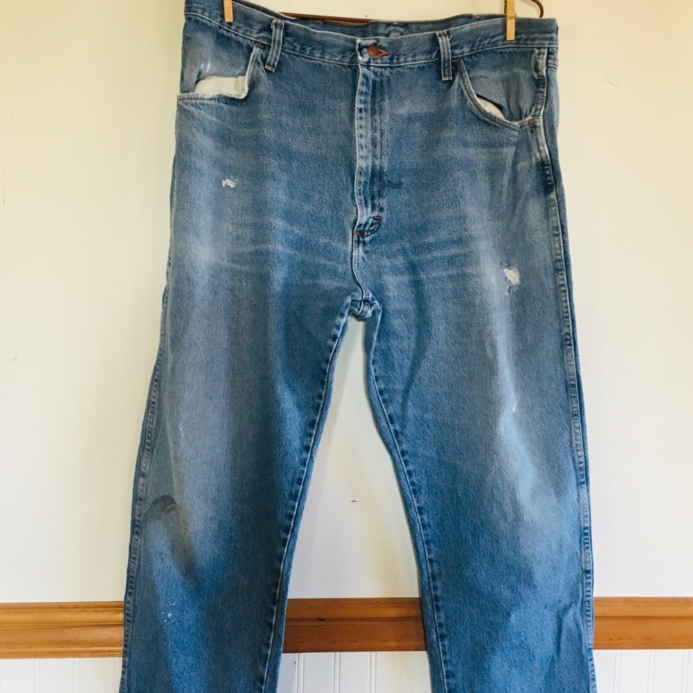 Well worn jeans